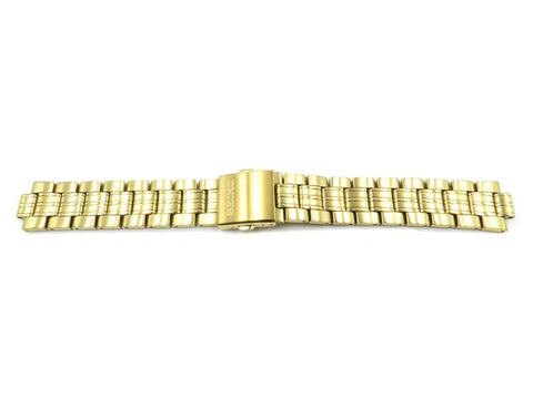 Genuine Seiko Mens Solar Gold Tone 20mm Watch Bracelet image
