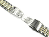Genuine Seiko 20mm Dual Tone Gun Metal Watch Bracelet image