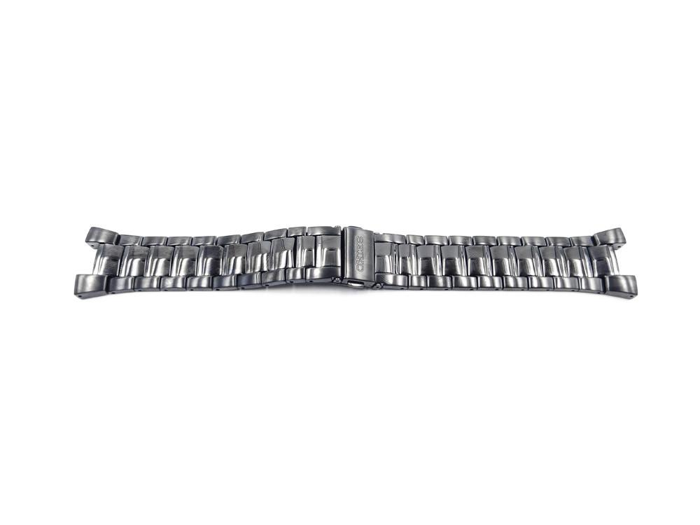 Genuine Seiko Coutura Kinetic Black Stainless Steel 26mm Watch Bracelet image