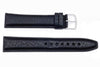 Hadley Roma Long Black Mens Genuine Leather Watch Band