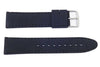 Hadley Roma Black Genuine Silicone Diver 22mm Watch Band