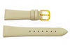 Hadley Roma Beige Genuine Lambskin Flat Leather Watch Strap