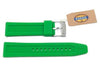 Fossil Green Silicone Logo Imprinted 22mm Watch Strap