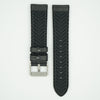 Leather Over Silicone Black/Gray Strap image