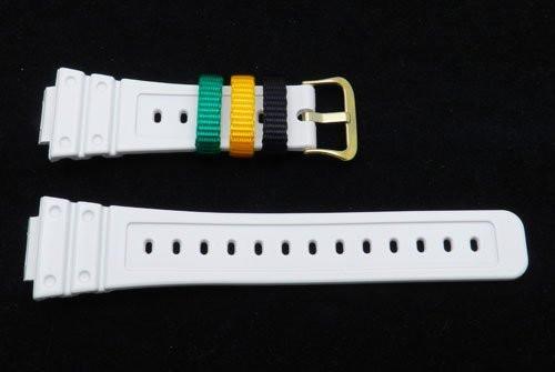 Genuine Casio Resin White Glossy Watch Strap - 10288785