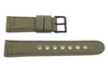 Genuine Citizen Olive Nylon and Leather 22mm Watch Strap