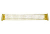 Timex 18-22mm Mens Polished Gold Tone Expansion Watch Band