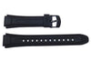 Genuine Casio Black Resin 24.5/18mm Watch Strap - 10194983