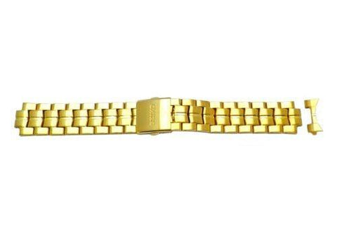 Seiko Gold Tone Push Button Release Clasp 21mm Watch Bracelet