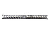 Seiko Dual Tone Stainless Steel Push Button Fold-Over Clasp 15/7mm Watch Bracelet
