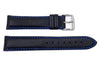 Hadley Roma Blue Color Contrast Sport Leather Watch Strap
