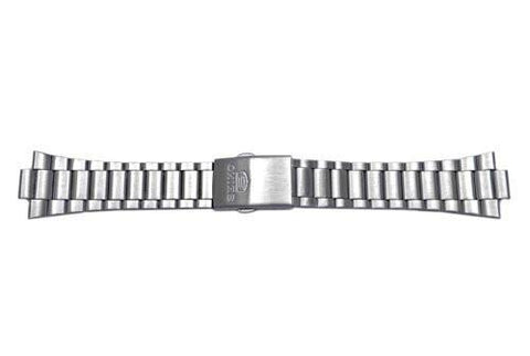 Seiko Light Weight Stainless Fold Over Clasp With Push Button Watch Bracelet