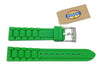 Fossil Green Silicone Link Style 18mm Watch Band