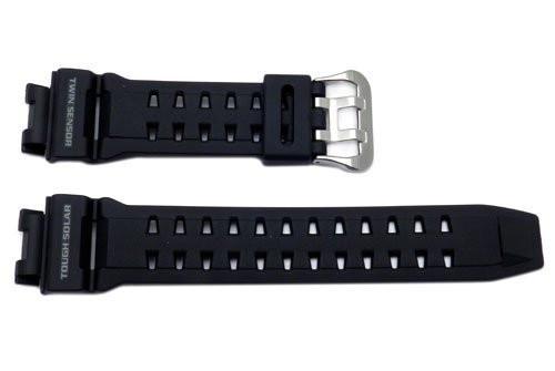 Genuine Casio Black Resin 26/16mm Watch Strap - 10297191