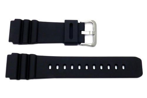 Genuine Casio Black Resin 31.5 20mm Watch Strap 10406454