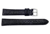 Hadley Roma Black Genuine Stingray Matte 18mm Watch Band