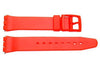 Red Smooth Swatch Style Watch Strap - B-P146