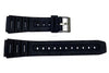 Black Rubber 20mm Watch Strap - B-RUB1