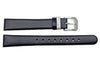 Kenneth Cole Genuine Leather Smooth Black 14mm Watch Strap