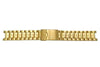 Pulsar Gold Tone Solid Link Stainless Steel 20mm Watch Bracelet