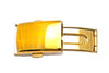 Hadley Roma Polished Gold Tone Push Button Fold Over Buckle