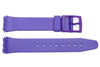 Purple Smooth Swatch Style Watch Strap - B-P154