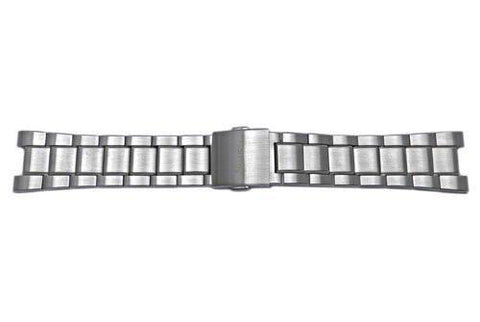 Genuine Seiko Stainless Steel Push Button Fold-Over Clasp Metal Watch Bracelet