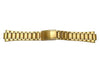 Seiko Gold Tone Brushed And Polished Fold-Over Clasp Watch Bracelet