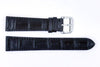 Genuine ESQ Black Crocodile Grain Textured Leather 19mm Watch Strap image