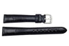 Genuine ESQ Black Crocodile Grain Textured Leather 15mm Watch Strap