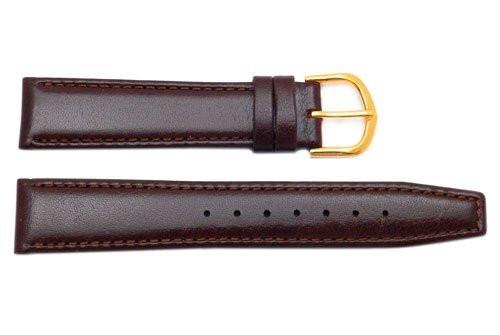 Genuine ESQ Brown Smooth Leather 18mm Watch Strap