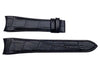 Genuine ESQ Black Crocodile Grain Leather 20mm Watch Band