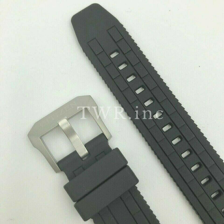 Original Citizen Skyhawk 4-S106061 / JY8051-08E Black Rubber Watch Band Strap image