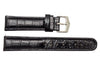 Genuine Wenger Black Alligator Grain 20mm Leather Watch Strap