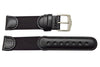 Genuine Wenger Unisex Black 19mm Leather Nylon Watch Strap