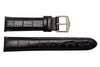 Genuine Wenger Black Alligator Grain 20mm Leather Watch Strap