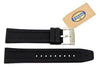 Fossil Black Silicone Logo Imprinted 20mm Watch Band