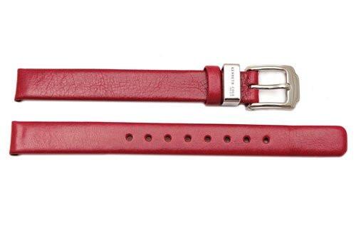 Kenneth Cole Genuine Smooth Red Leather Square Tip 10mm Watch Band