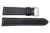Genuine Leather With Contrast Stitching Replacement Watch Strap