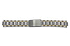Pulsar Dual Tone Fold-Over Clasp Men's 20mm Replacement Watch Bracelet