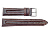 Seiko Brown Genuine Padded Leather 20mm Watch Band