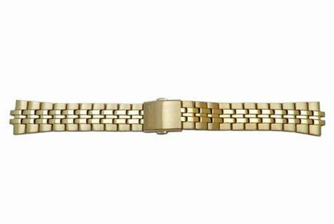 Seiko Gold Tone Push Button Fold-Over Clasp 18mm Metal Watch Bracelet