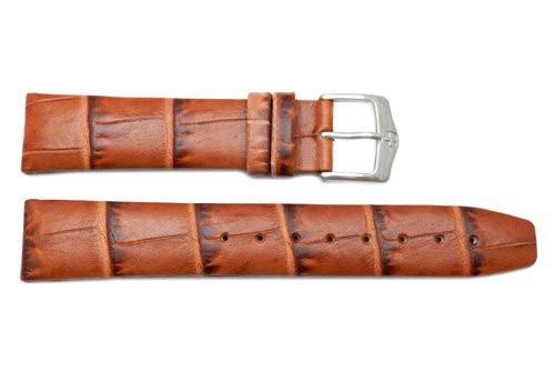 Genuine Wenger Escort Series Brown Alligator Grain 20mm Leather Watch Strap