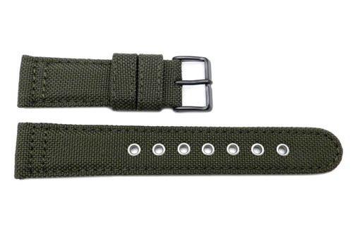 Genuine Citizen Eco Drive Series Green Canvas 22mm Watch Strap Total Watch Repair 59 S52765