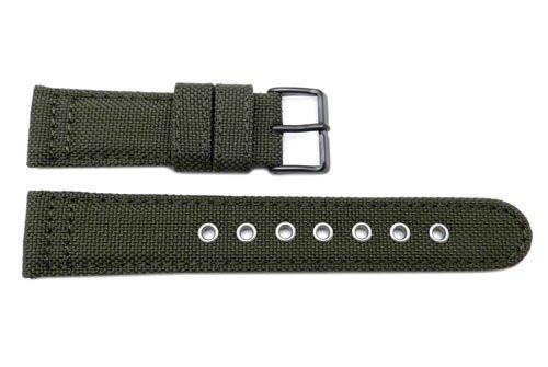 Citizen 20mm Green Fabric Canvas Strap Band for Watch AT0200-05E