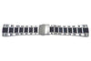 Seiko Velatura Yachting Stainless Steel And Black Resin 26mm Watch Bracelet