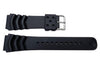 Seiko Genuine Black Rubber Divers 22mm Watch Band