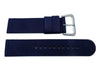 Seiko Blue Nylon With Leather 22mm Watch Strap