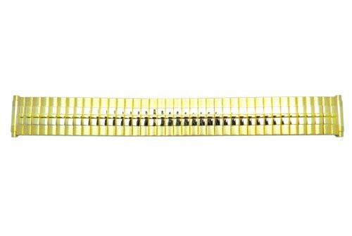 Bandino Brushed And Polished Gold Tone 15-20mm Expansion Watch Band