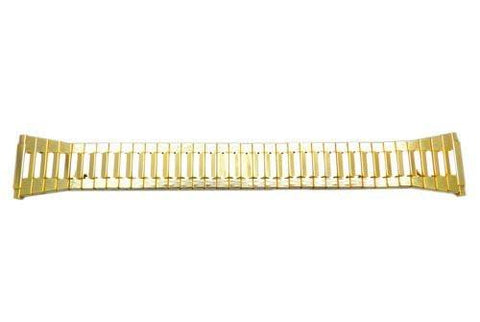 Bandino Polished Gold Tone 15-22mm Expansion Watch Band